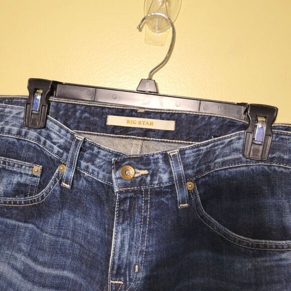 Big Star Men's Patch Distressed Straight Jeans 28 - Picture 3 of 11